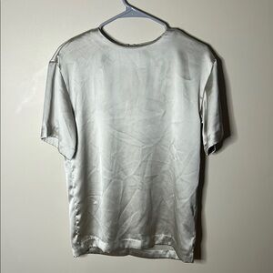 H&M Gray Short Sleeve Tee with Silky Sheen